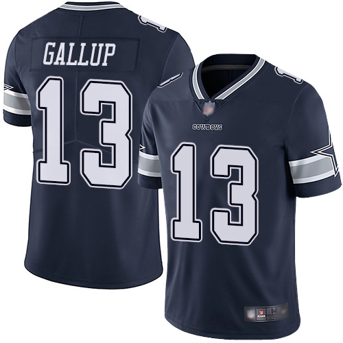 Men Dallas Cowboys Limited Navy Blue Michael Gallup Home 13 Vapor Untouchable NFL Jersey